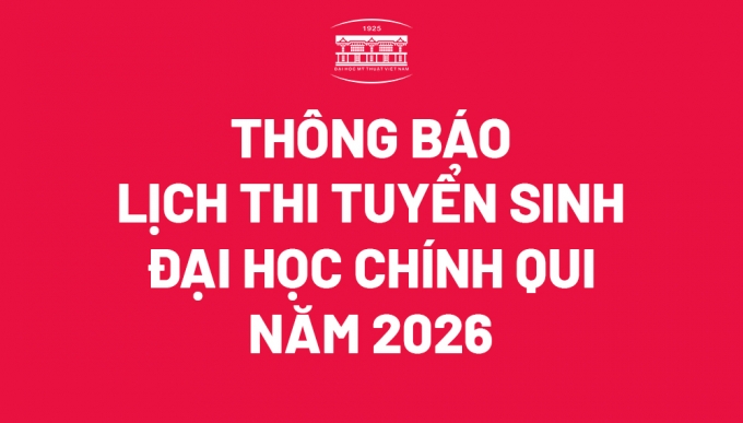 Thông báo lịch thi tuyển sinh đại học chính qui năm 2026
